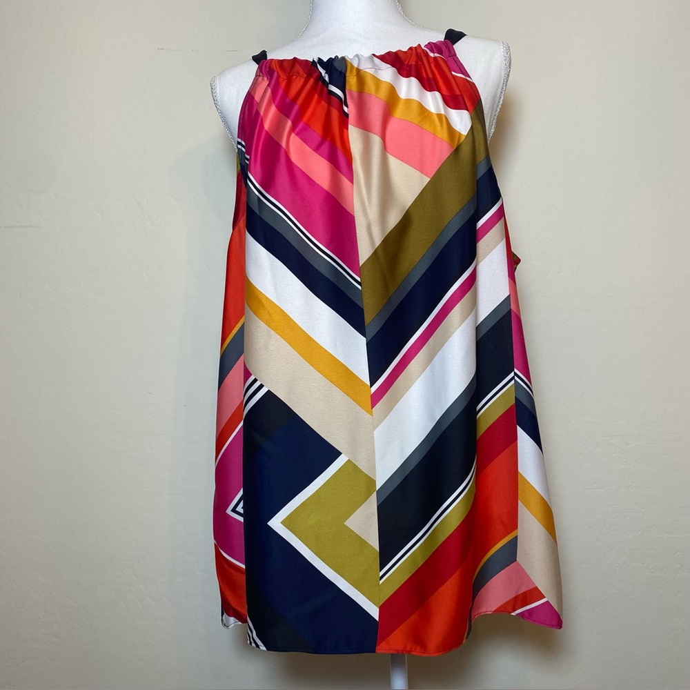 Trina Turk Multicolor Geometric Top Sz XL   NWT